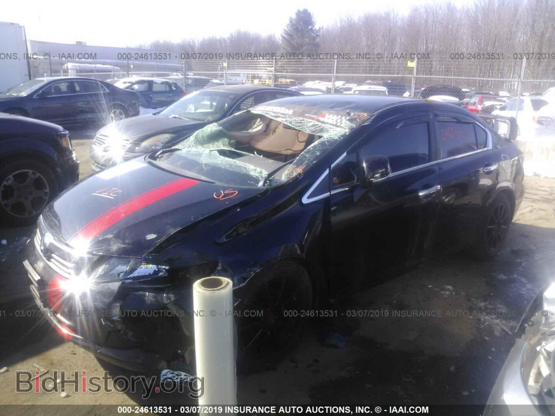 2012 HONDA CIVIC - VIN: 2HGFB2F52CH609725 - Фото 2