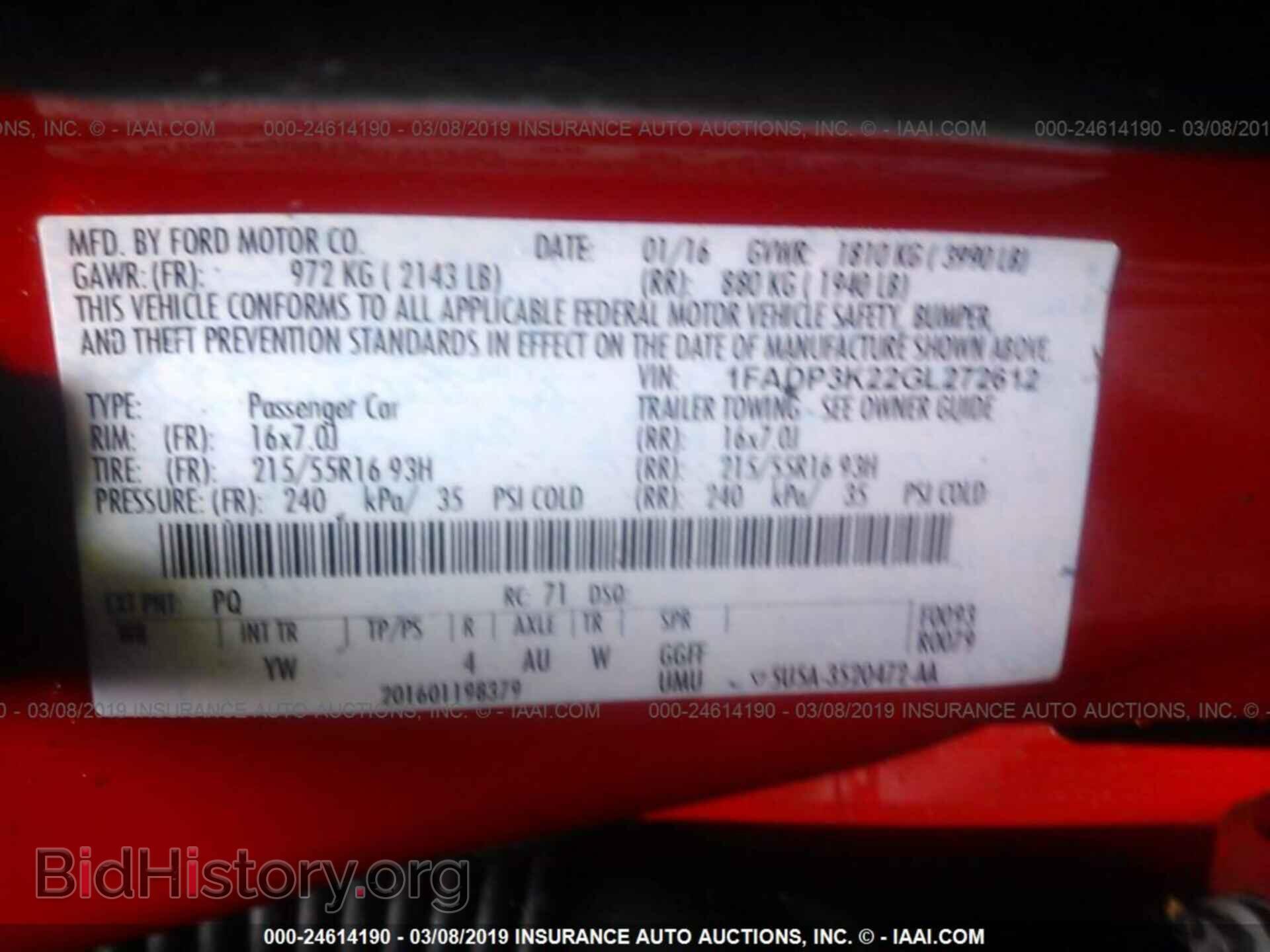 2016 FORD FOCUS - VIN: 1FADP3K22GL272612 - Photo 9