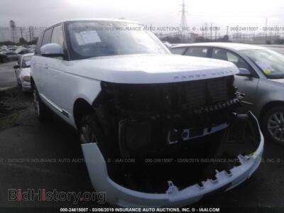 2017 Land Rover RANGE ROVER Supercharged, белый — VIN SALGS2FE9HA361457, IAAI