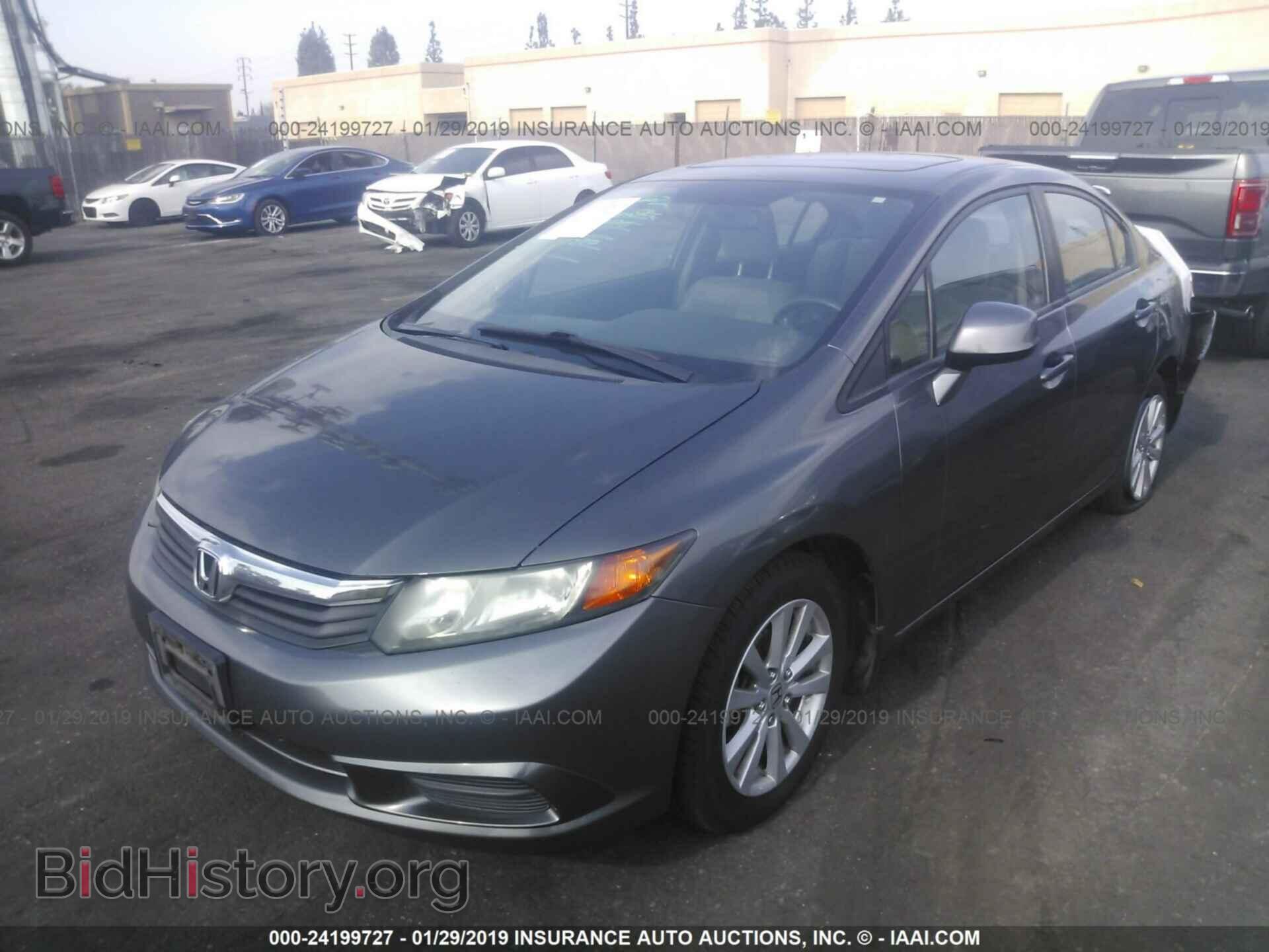 2012 HONDA CIVIC - VIN: 2HGFB2F87CH524664 - Фото 2