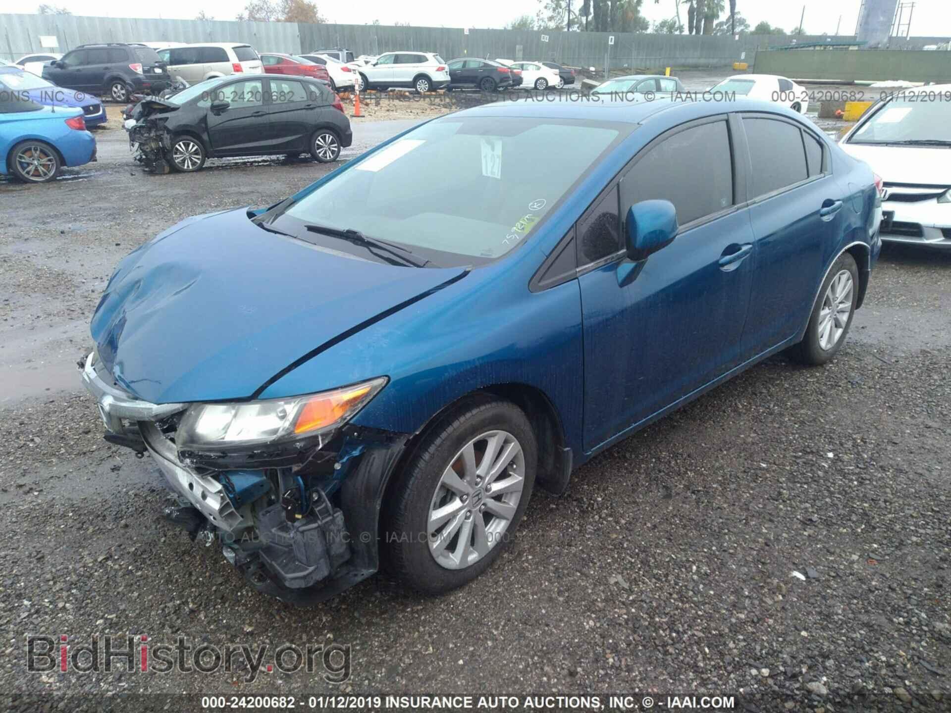 2012 HONDA CIVIC - VIN: 19XFB2F83CE343930 - Фото 2