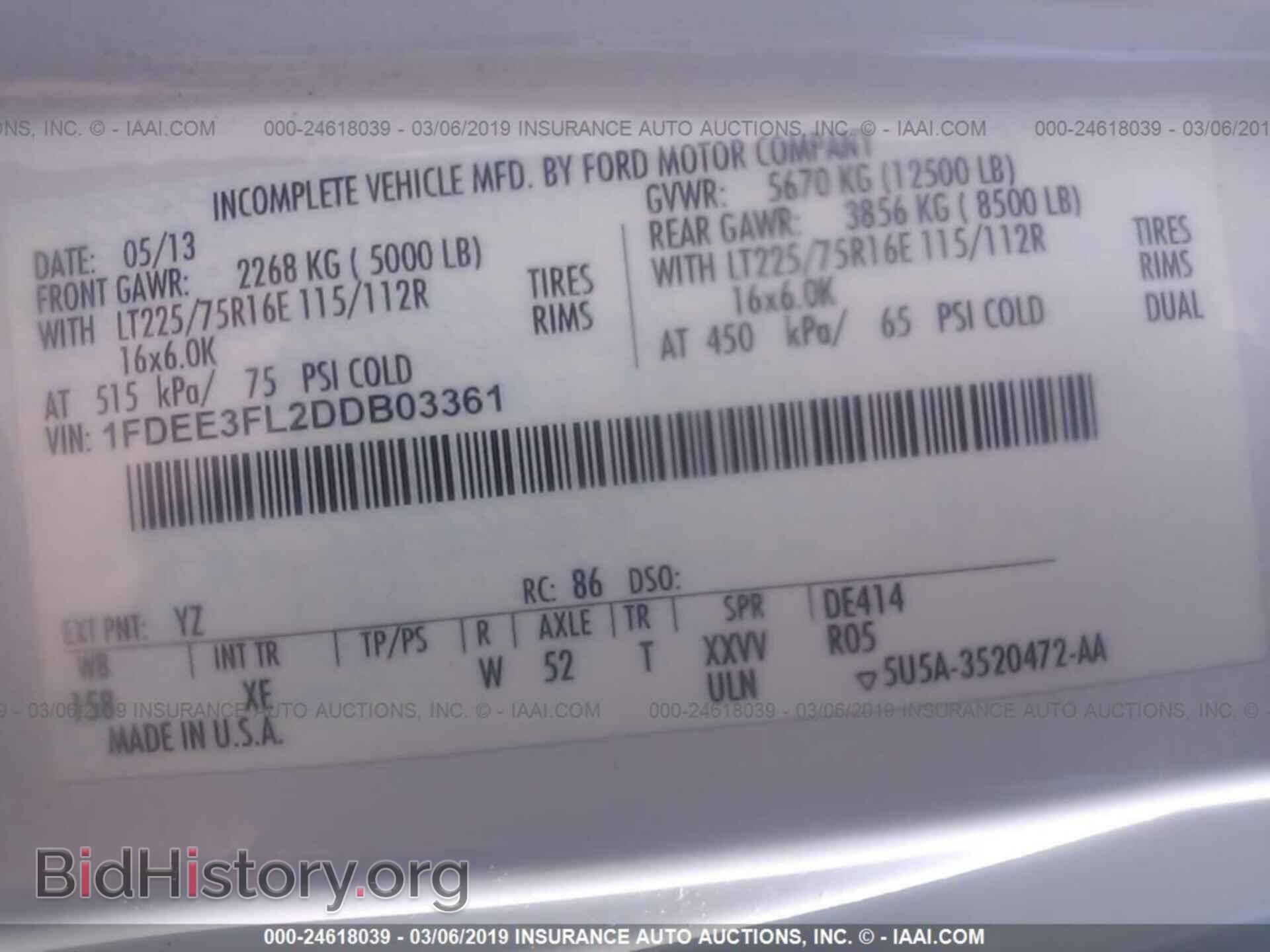 2013 FORD ECONOLINE - VIN: 1FDEE3FL2DDB03361 - Photo 9
