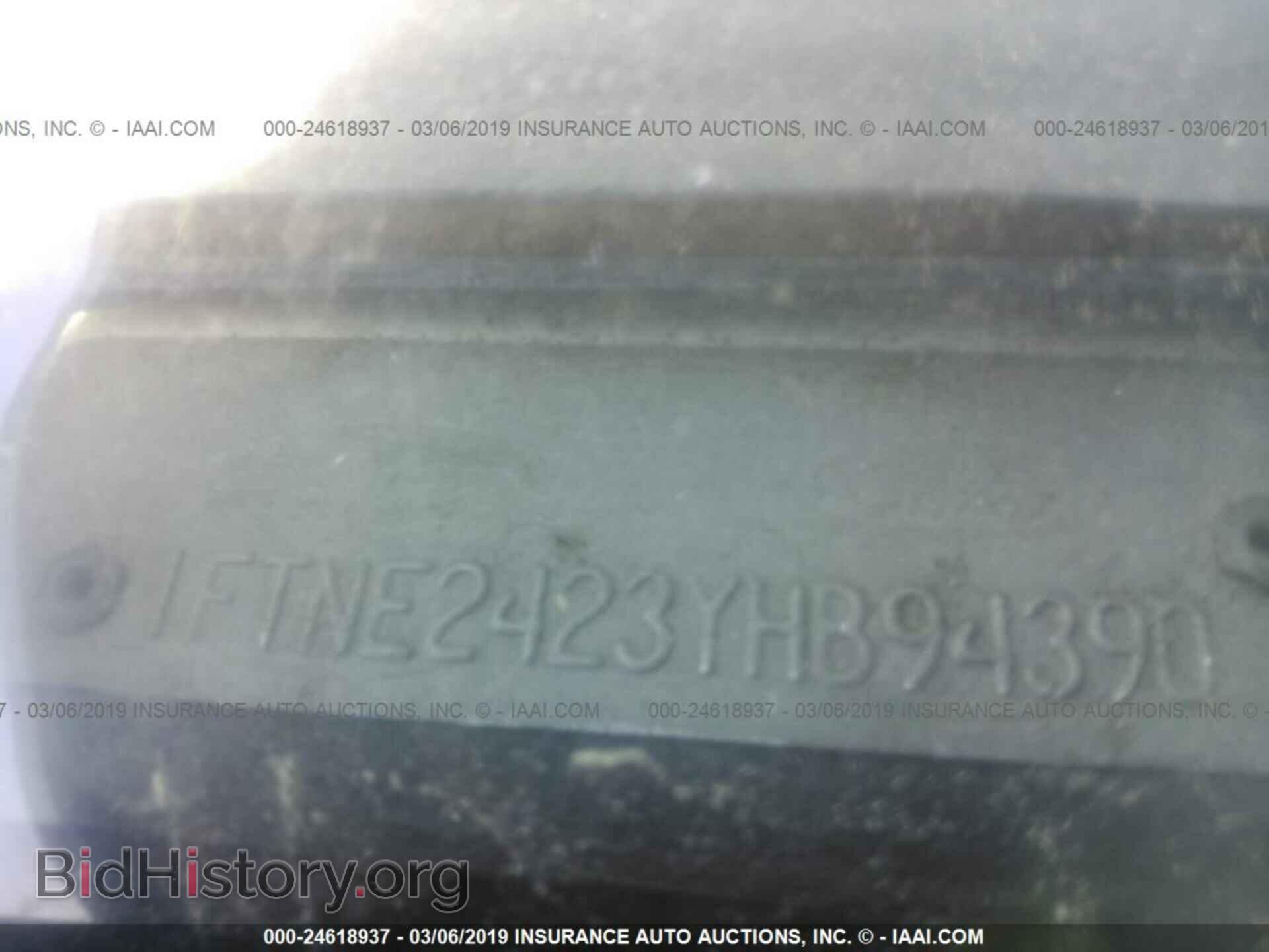2000 FORD ECONOLINE - VIN: 1FTNE2423YHB94390 - Фото 9