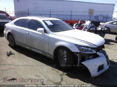 2015 Lexus LS, white — VIN JTHDL5EF7F5007332, IAAI