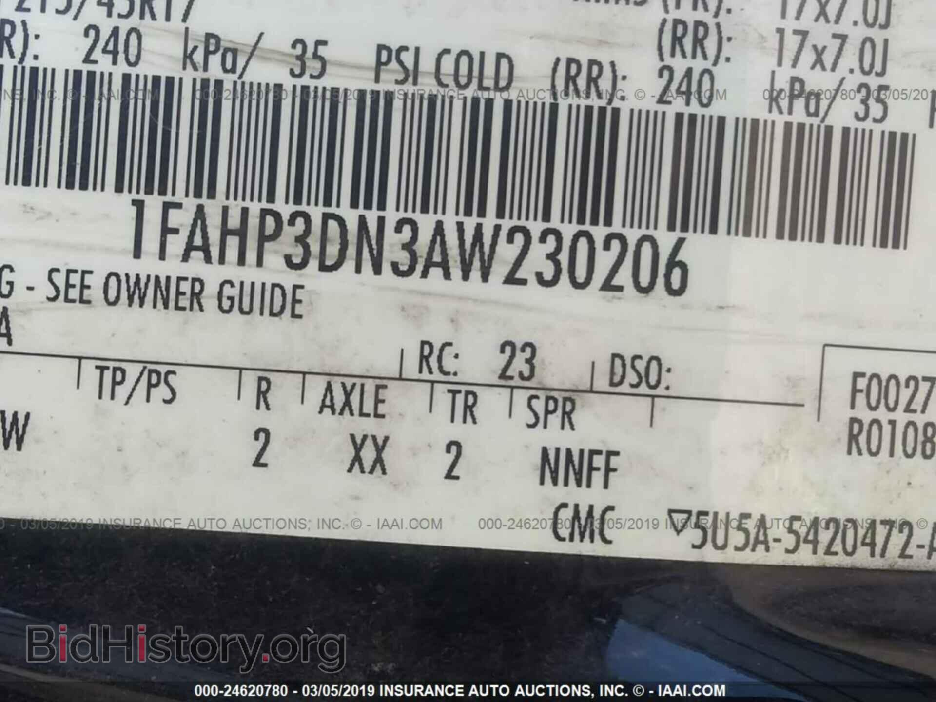2010 FORD FOCUS - VIN: 1FAHP3DN3AW230206 - Photo 9