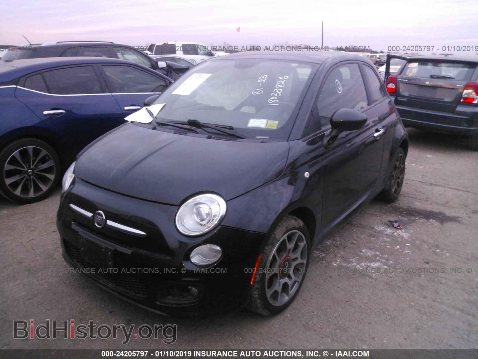 2013 FIAT 500 - VIN: 3C3CFFBR8DT512628 - Фото 2