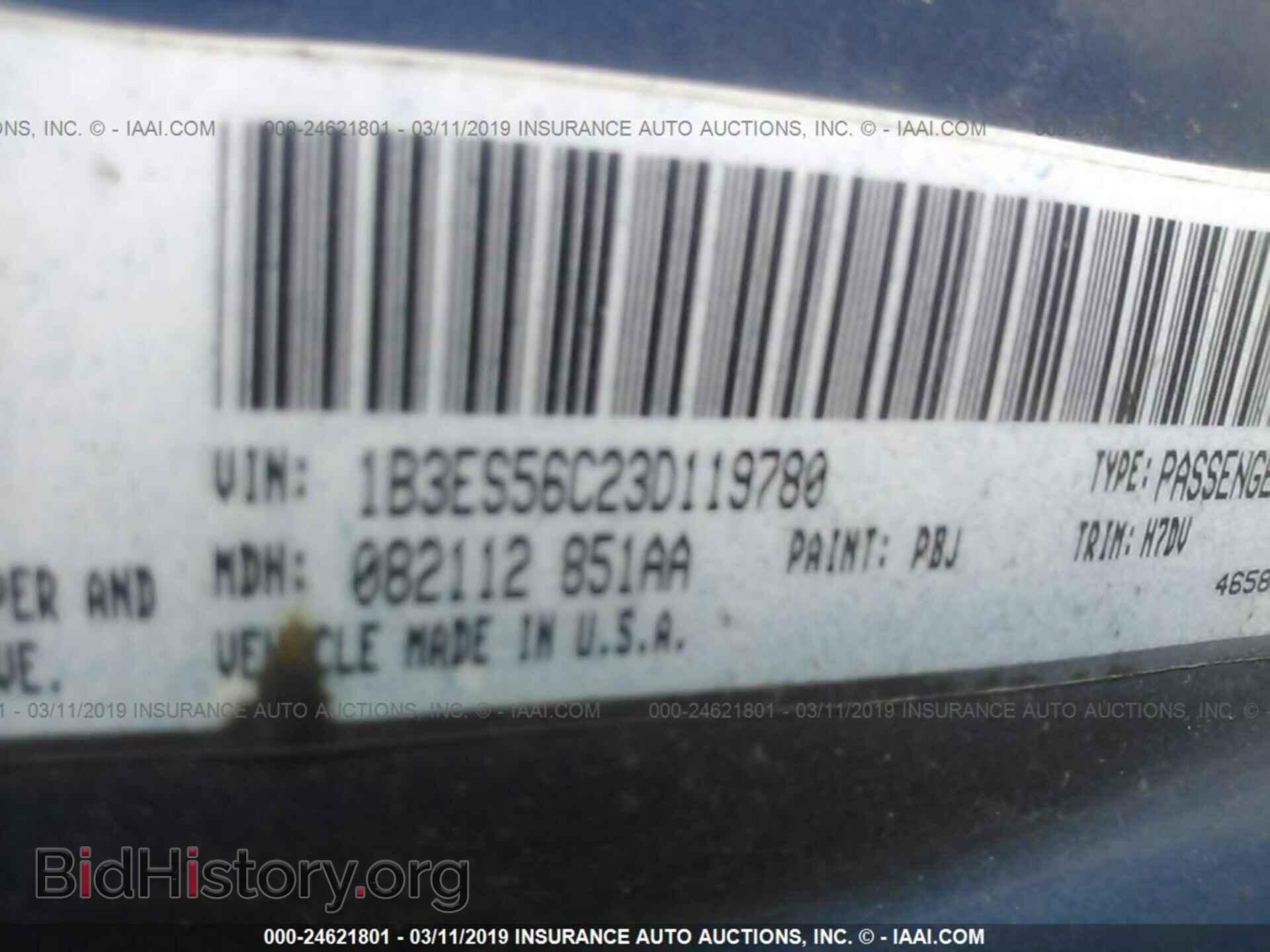 2003 DODGE NEON - VIN: 1B3ES56C23D119780 - Фото 9