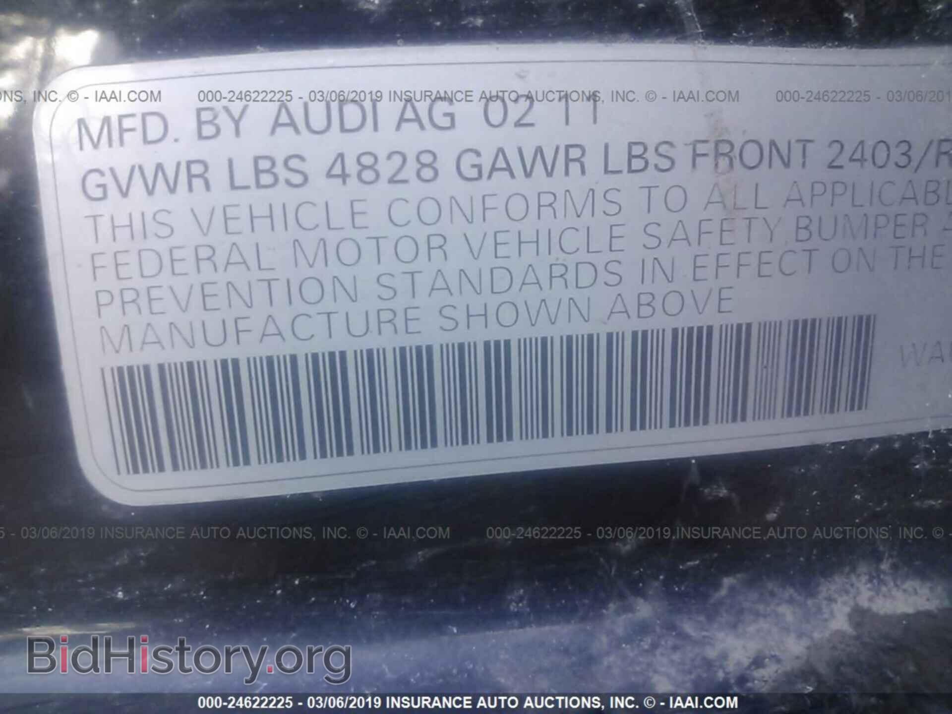 2011 AUDI A4 - VIN: WAUDFAFL3BN043371 - Фото 9