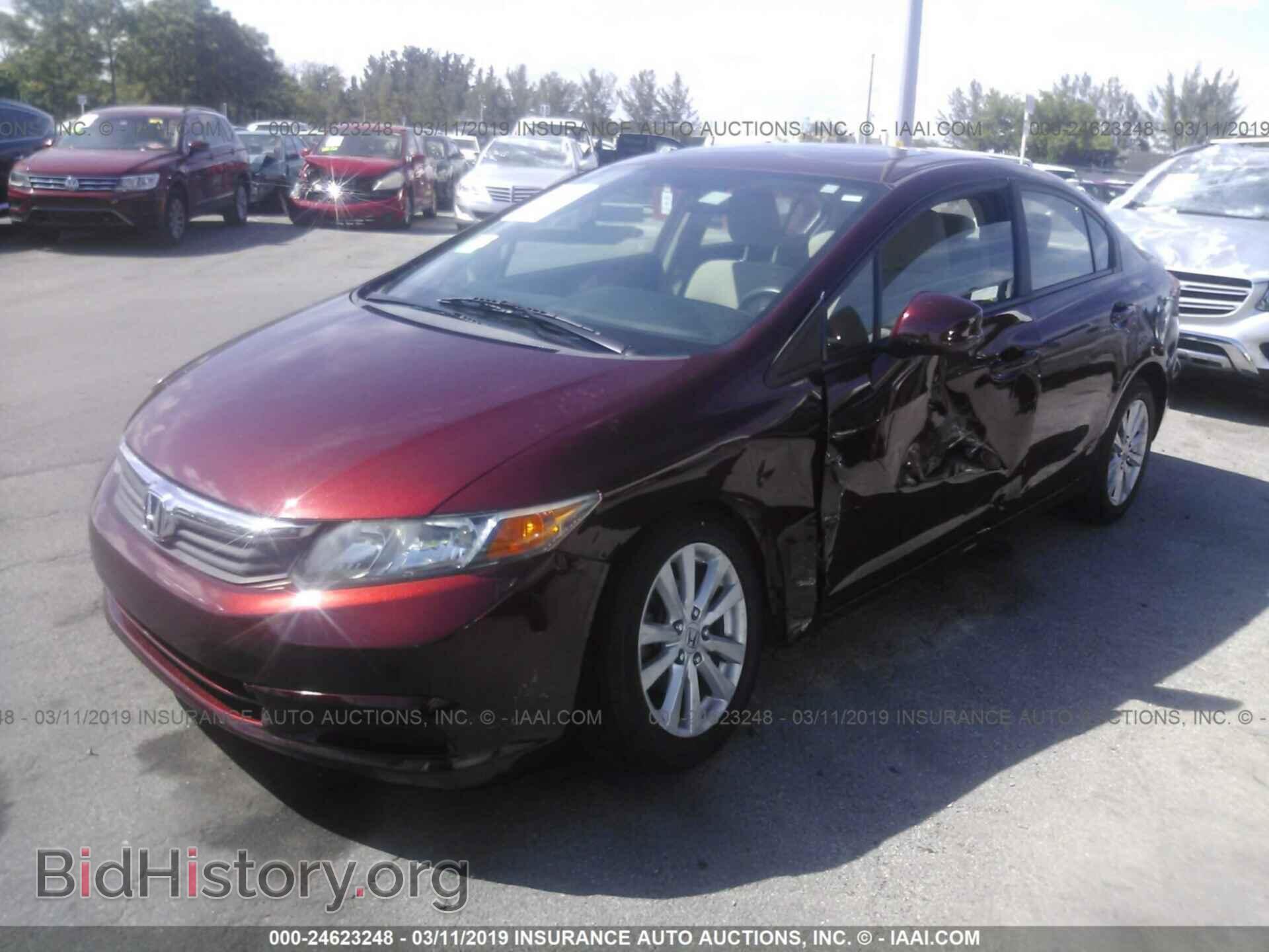2012 HONDA CIVIC - VIN: 19XFB2F81CE039608 - Фото 2