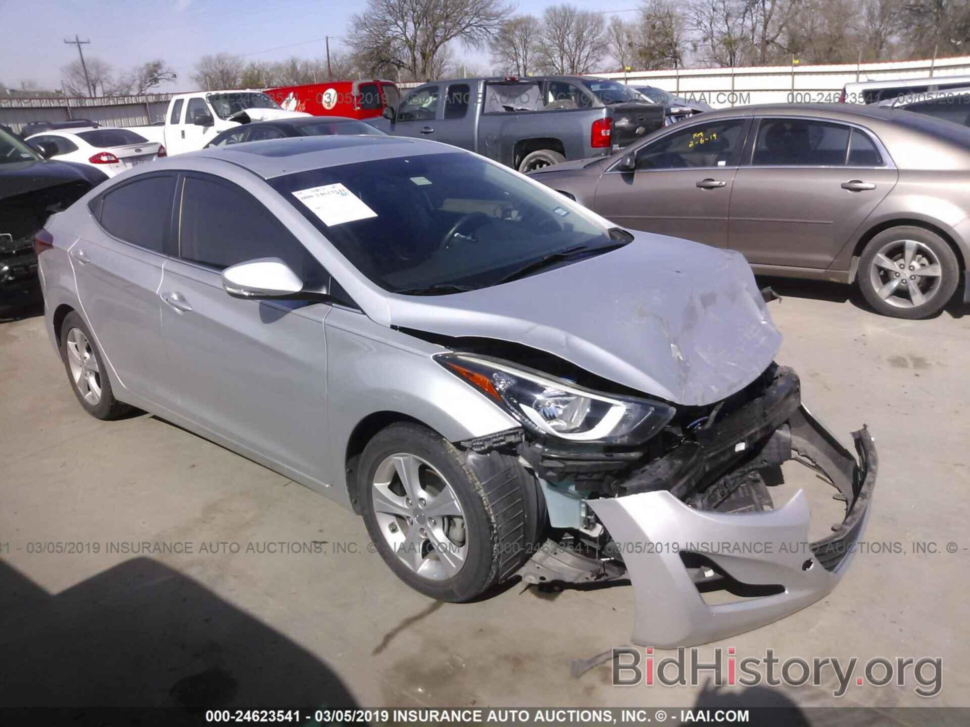 Photo KMHDH4AE2GU579387 - HYUNDAI ELANTRA 2016