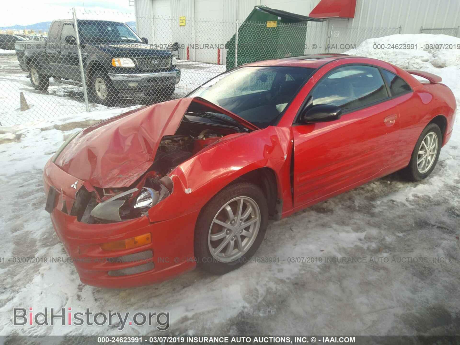 2002 MITSUBISHI ECLIPSE - VIN: 4A3AC44G62E025370 - Фото 2