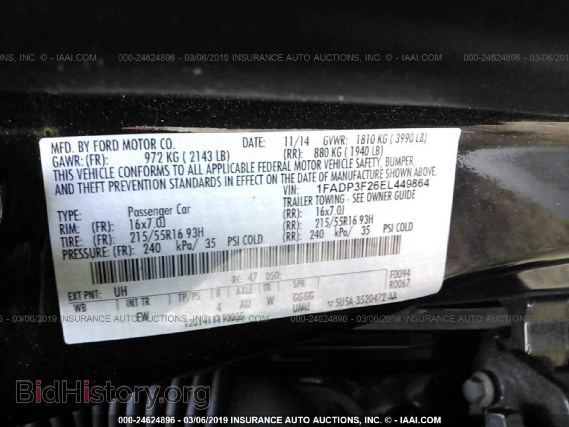 2014 FORD FOCUS - VIN: 1FADP3F26EL449864 - Photo 9