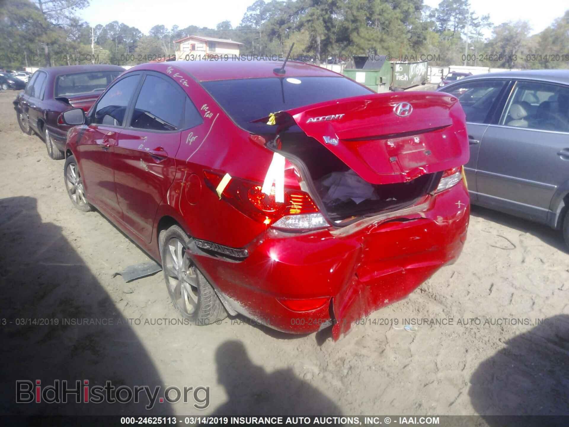 2012 HYUNDAI ACCENT - VIN: KMHCU4AE0CU121008 - Фото 3