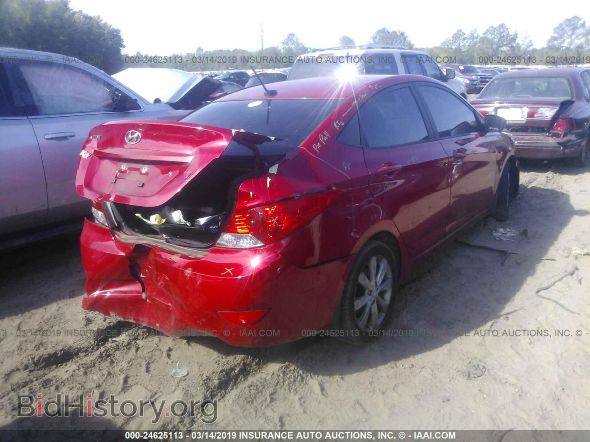 2012 HYUNDAI ACCENT - VIN: KMHCU4AE0CU121008 - Фото 4