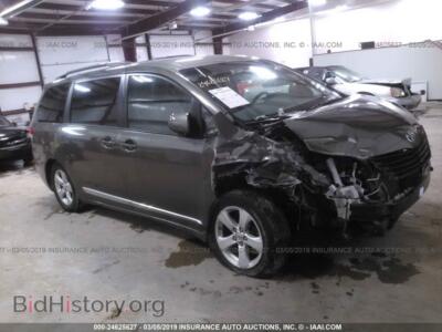 2012 Toyota SIENNA, gray — VIN 5TDKK3DC3CS187986, IAAI
