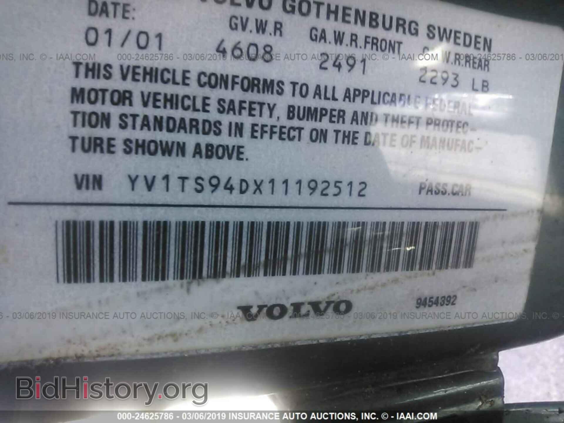 2001 VOLVO S80 - VIN: YV1TS94DX11192512 - Photo 9