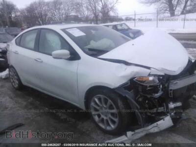2015 Dodge DART Limited, белый — VIN 1C3CDFCB6FD173822, IAAI