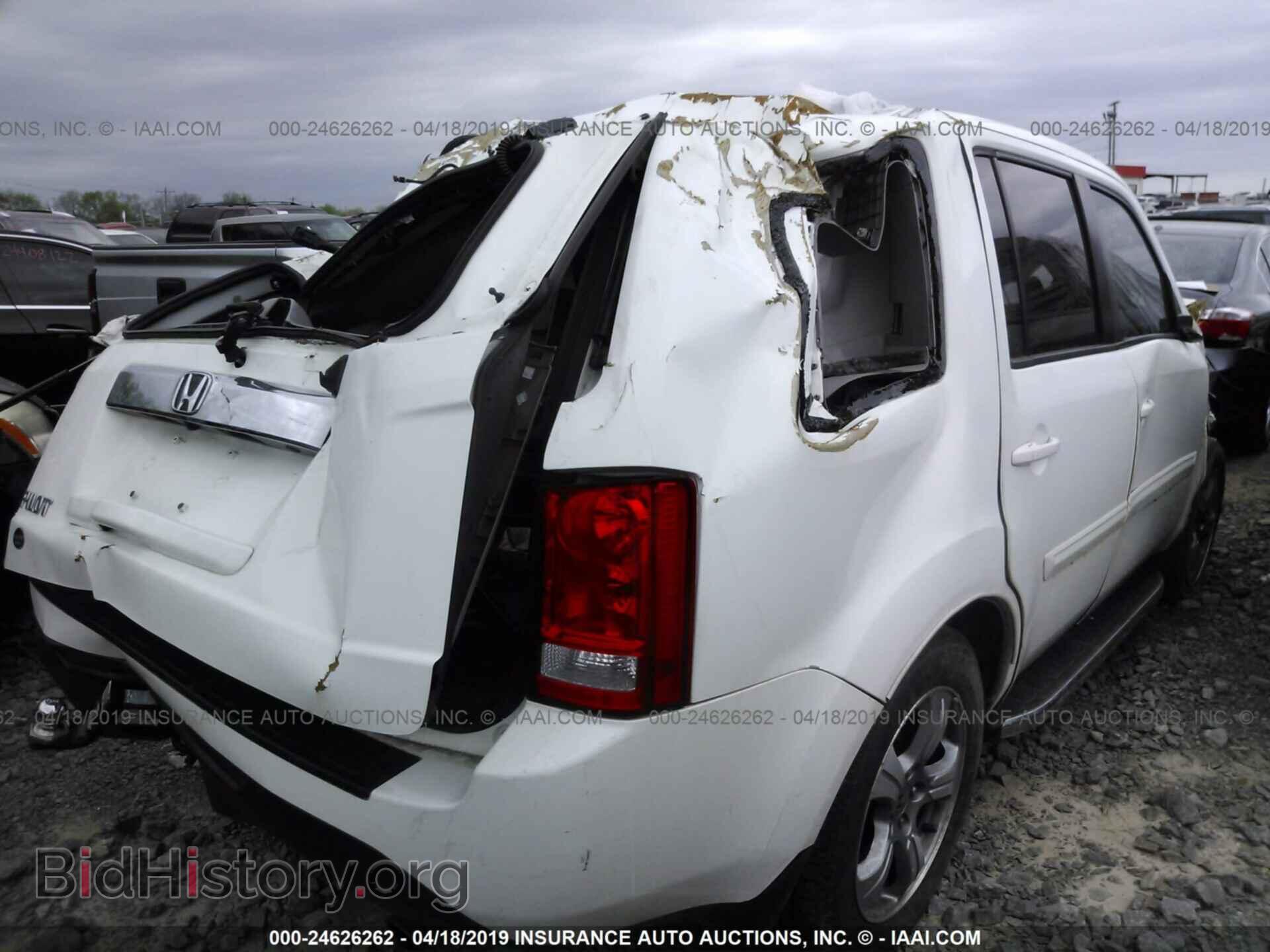 2012 HONDA PILOT - VIN: 5FNYF3H54CB020809 - Фото 2
