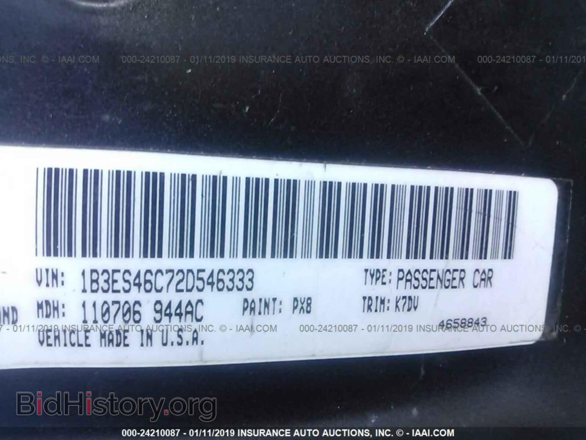 2002 DODGE NEON - VIN: 1B3ES46C72D546333 - Фото 9