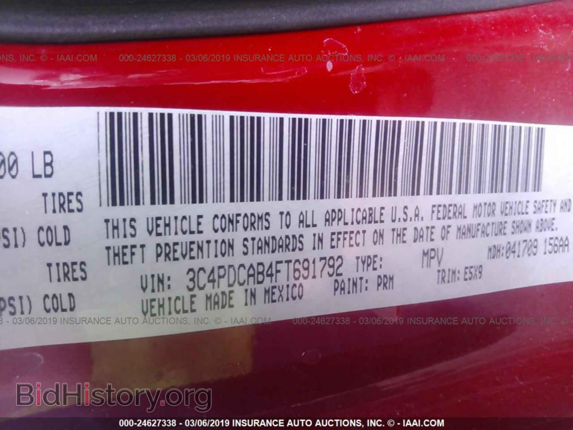 2015 DODGE JOURNEY - VIN: 3C4PDCAB4FT691792 - Photo 9