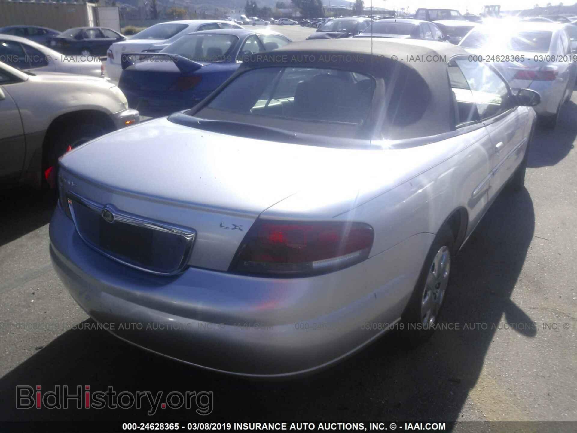 2002 CHRYSLER SEBRING - VIN: 1C3EL45X72N247911 - Фото 4