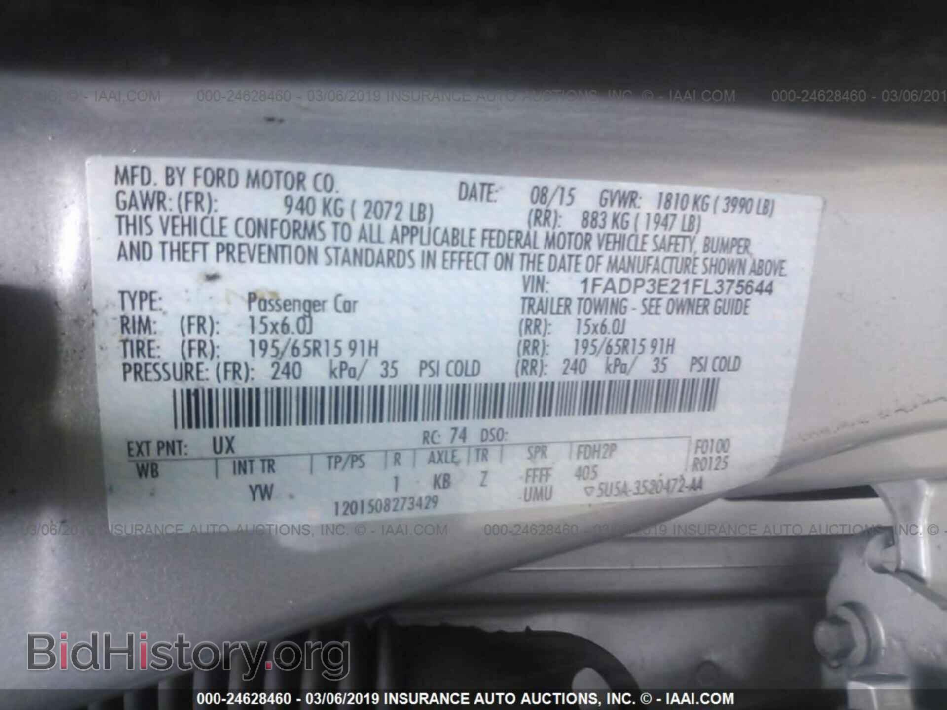 2015 FORD FOCUS - VIN: 1FADP3E21FL375644 - Photo 9