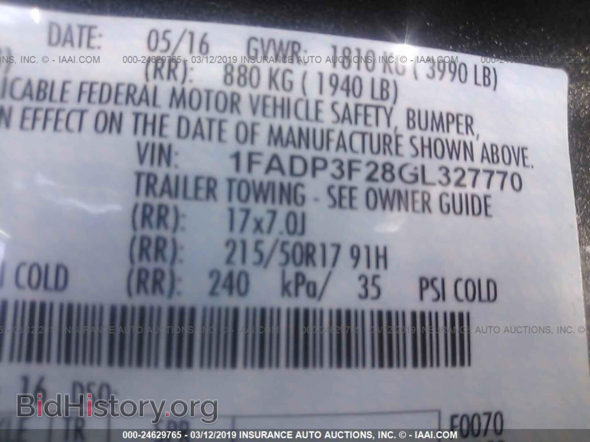 2016 FORD FOCUS - VIN: 1FADP3F28GL327770 - Фото 9