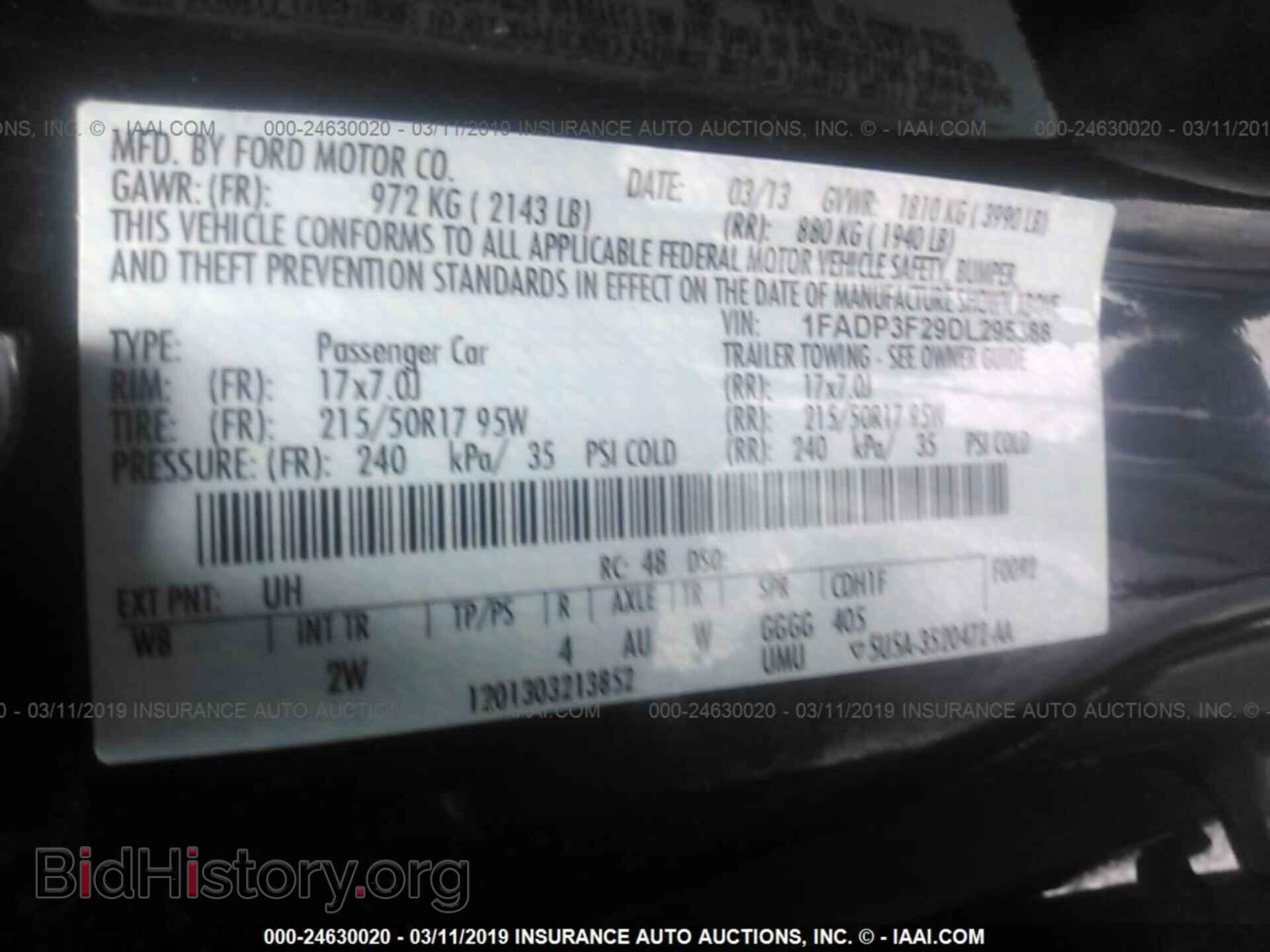 2013 FORD FOCUS - VIN: 1FADP3F29DL295388 - Photo 9