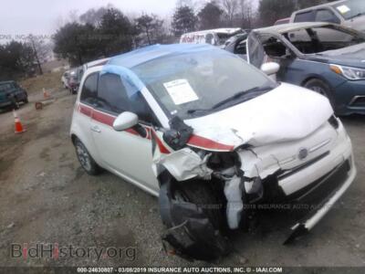 2012 Fiat 500 POP, white — VIN 3C3CFFDR7CT352799, IAAI