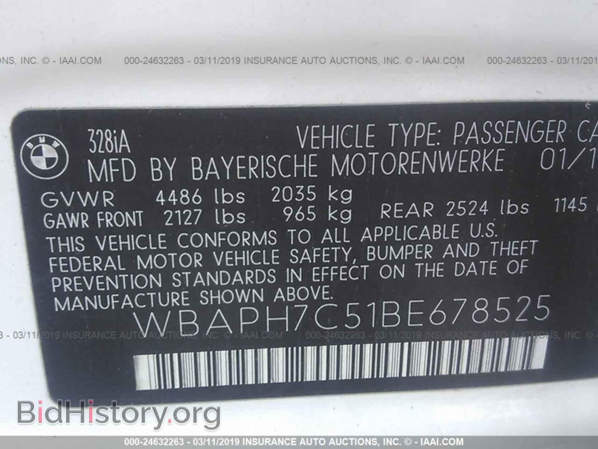 2011 BMW 328 - VIN: WBAPH7C51BE678525 - Photo 9