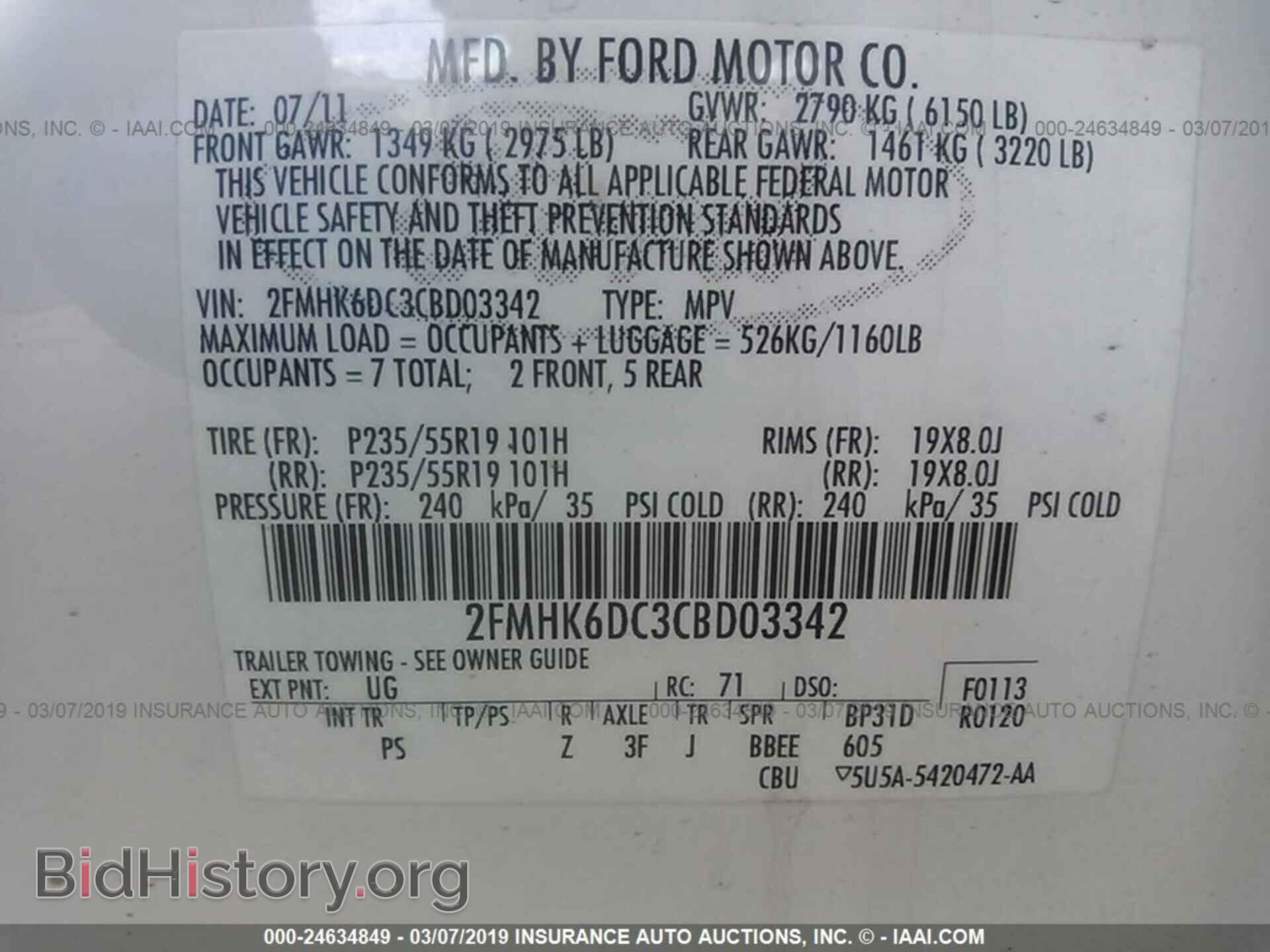 2012 FORD FLEX - VIN: 2FMHK6DC3CBD03342 - Photo 9