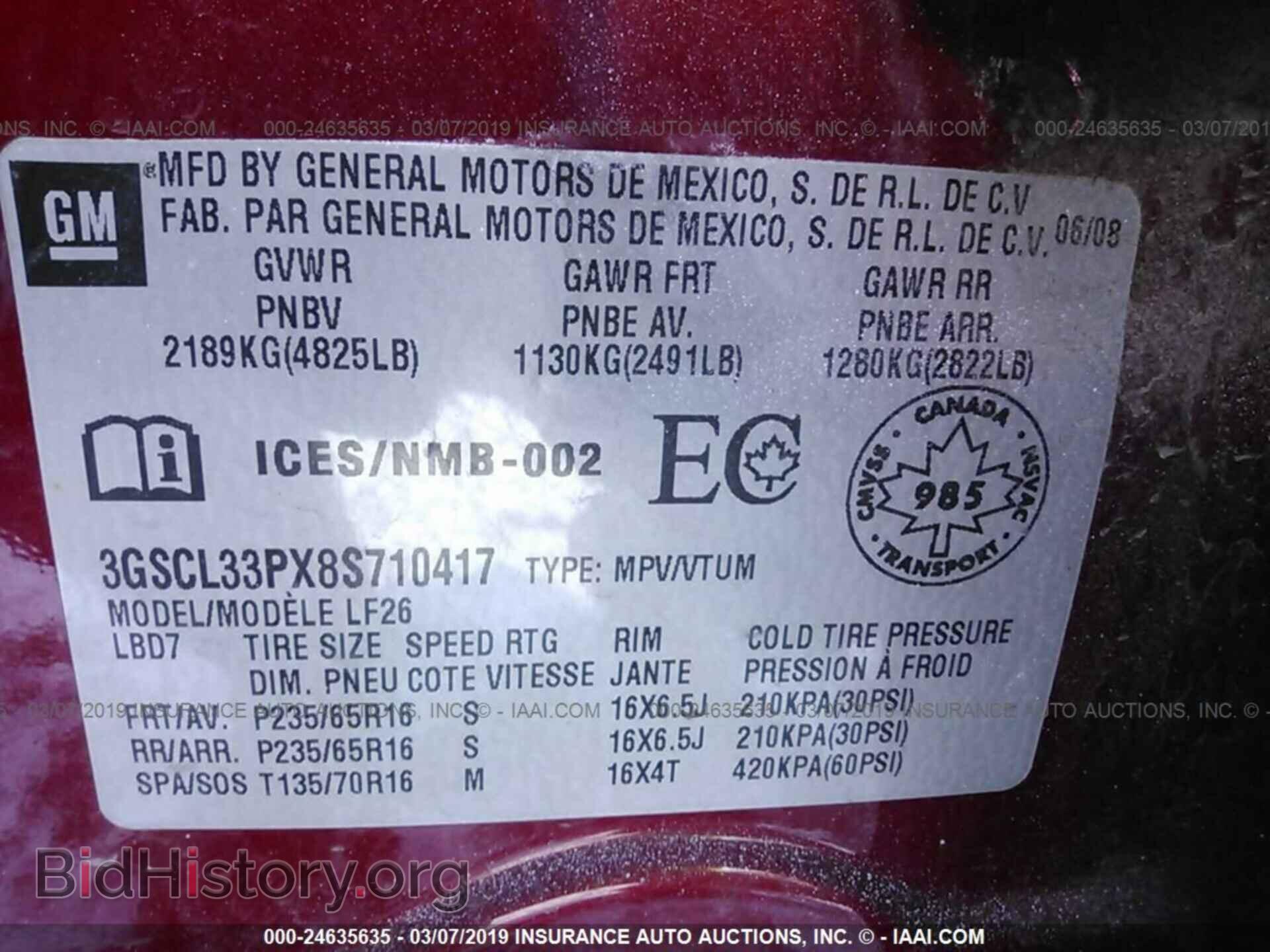 2008 SATURN VUE - VIN: 3GSCL33PX8S710417 - Фото 9