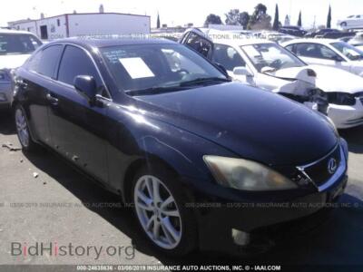 2007 Lexus IS 250, черный — VIN JTHBK262372031621, IAAI