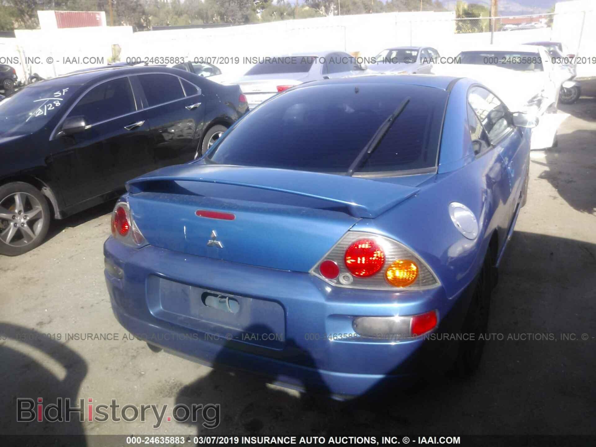 2003 MITSUBISHI ECLIPSE - VIN: 4A3AC74H63E027714 - Фото 4