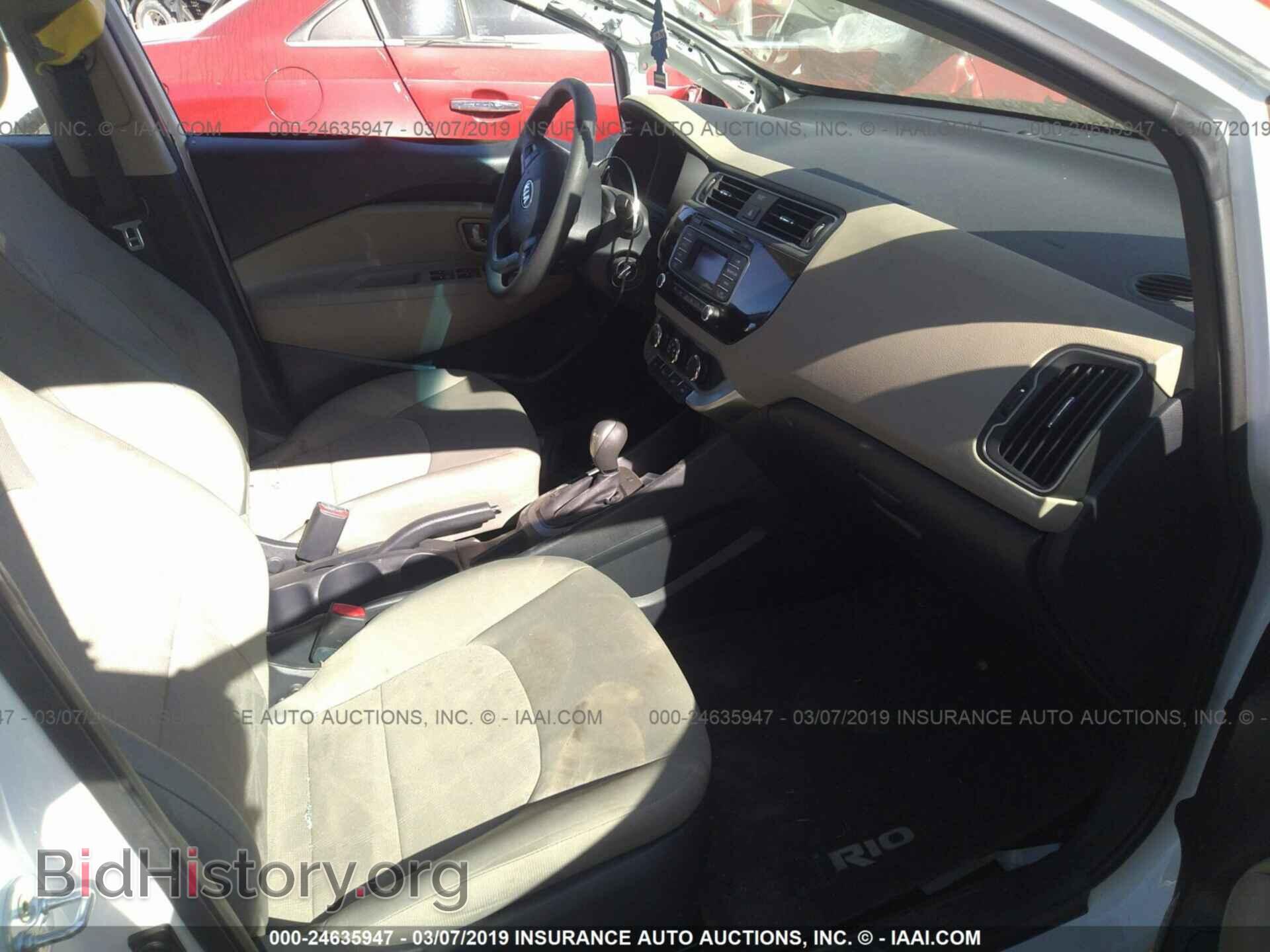 2016 KIA RIO - VIN: KNADM4A3XG6639755 - Фото 5