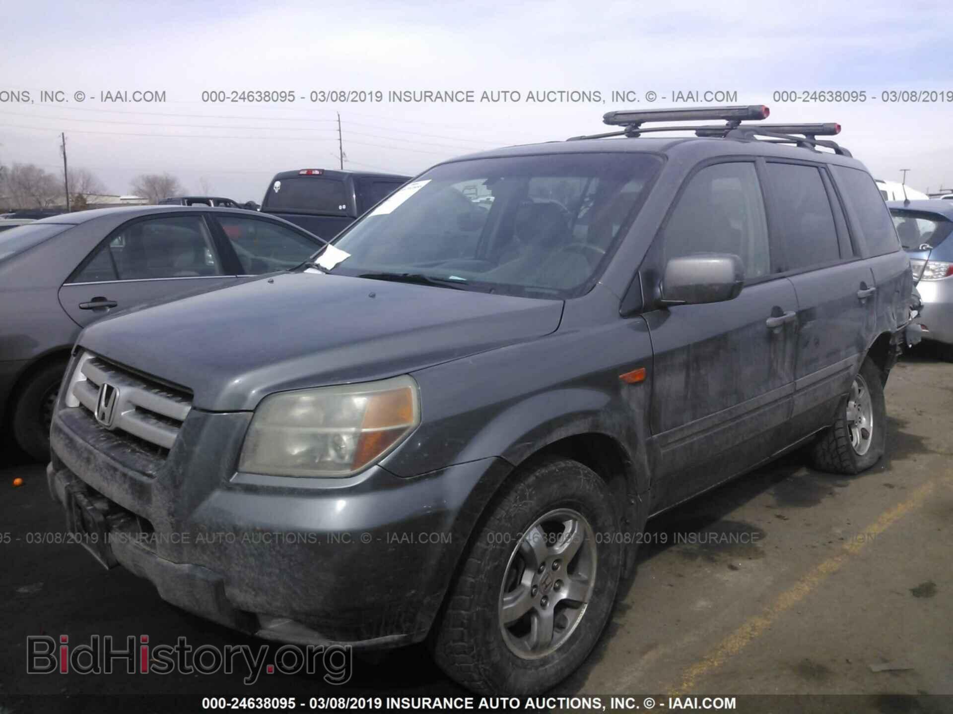 2007 HONDA PILOT - VIN: 2HKYF18507H501863 - Фото 2