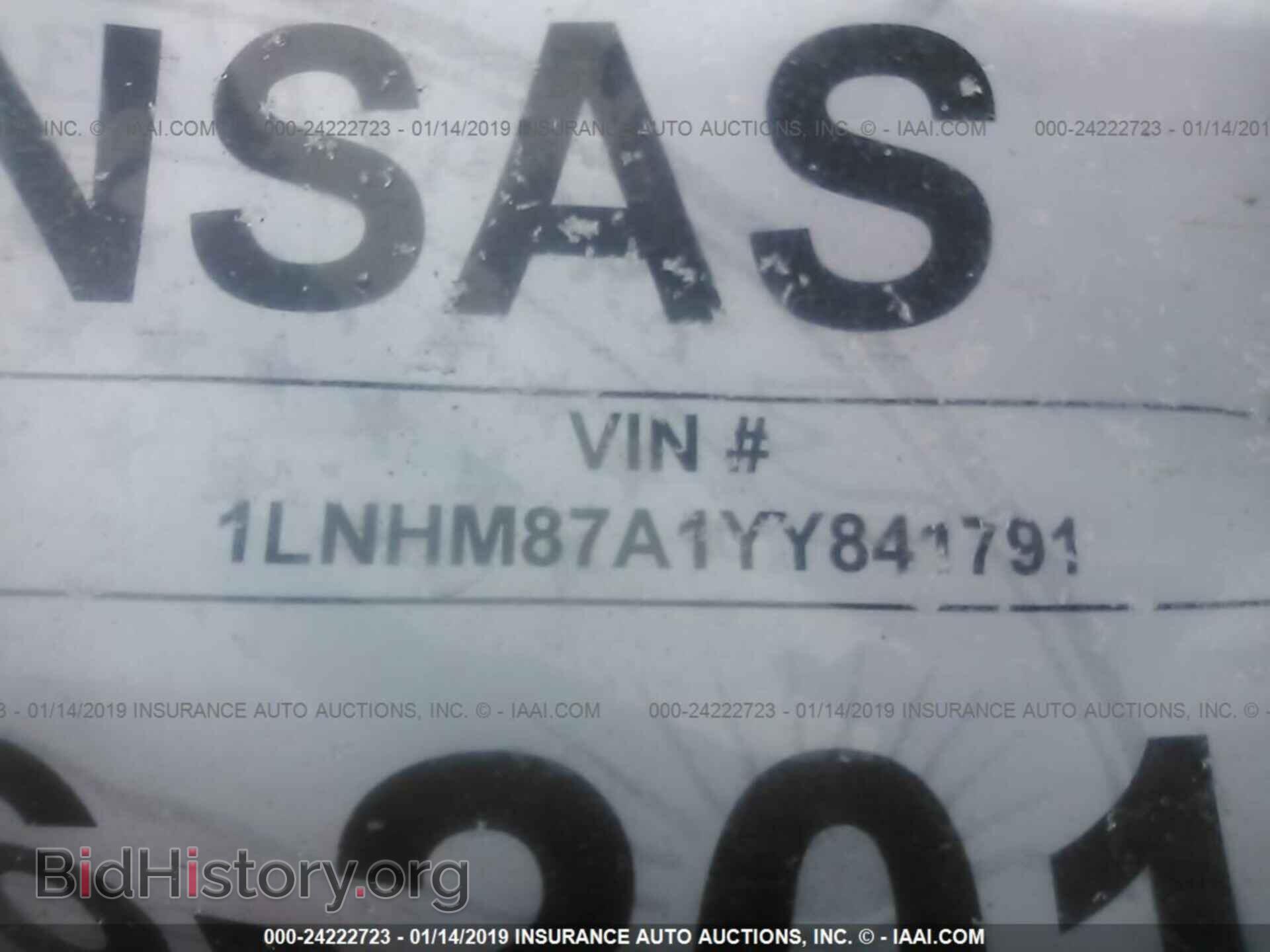 2000 LINCOLN LS - VIN: 1LNHM87A1YY841791 - Фото 9