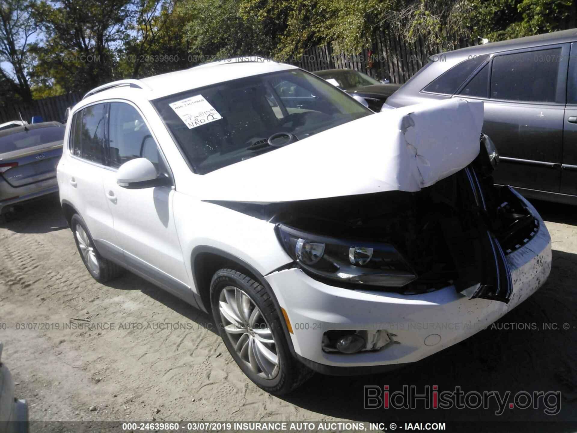 Photo WVGAV7AX3CW566905 - VOLKSWAGEN TIGUAN 2012