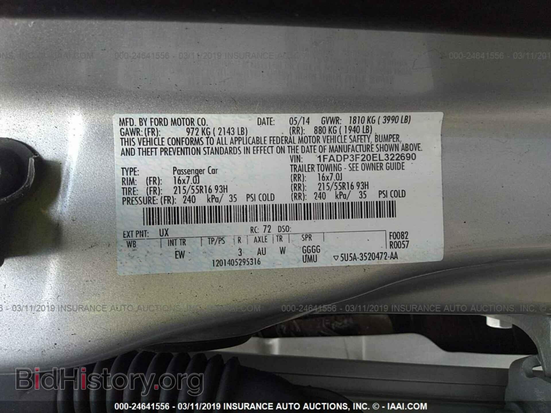 2014 FORD FOCUS - VIN: 1FADP3F20EL322690 - Photo 9