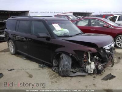 2012 Ford FLEX SE, бордовый — VIN 2FMGK5BC5CBD07370, IAAI