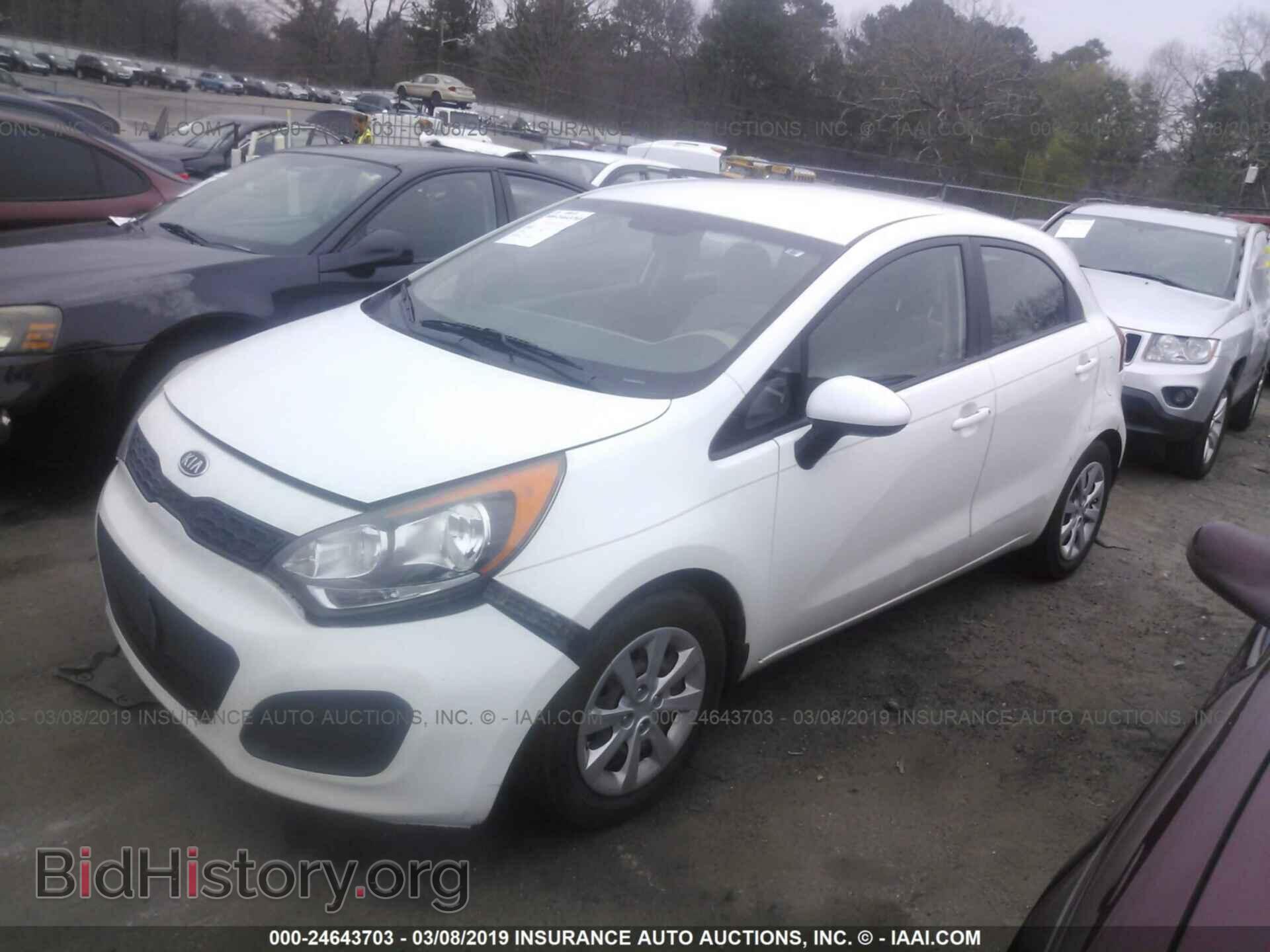 2013 KIA RIO - VIN: KNADM5A34D6100243 - Фото 2