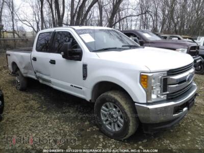 2017 Ford F250 Super Duty, белый — VIN 1FT7W2BT9HEC99048, IAAI