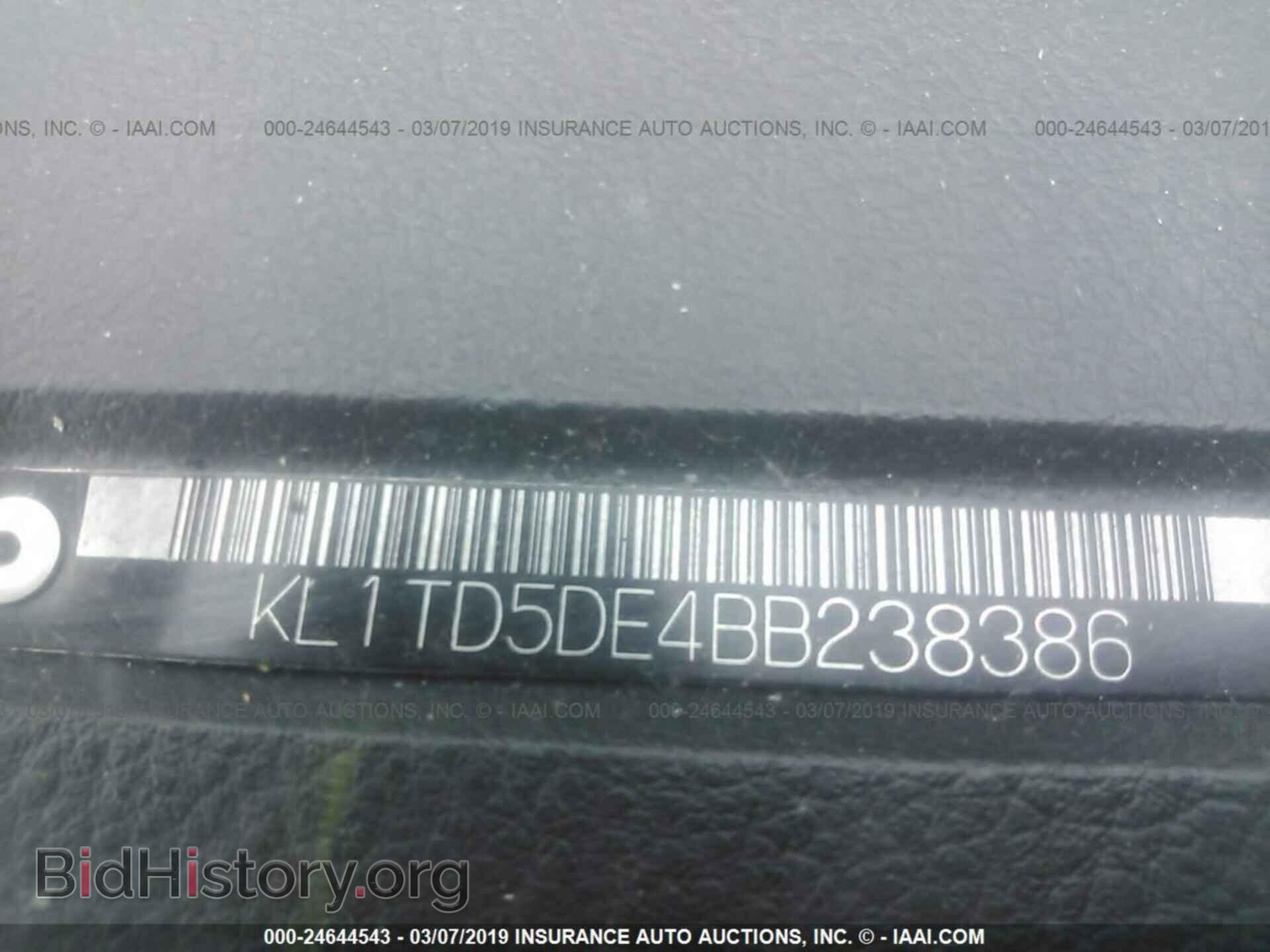 2011 CHEVROLET AVEO - VIN: KL1TD5DE4BB238386 - Фото 9