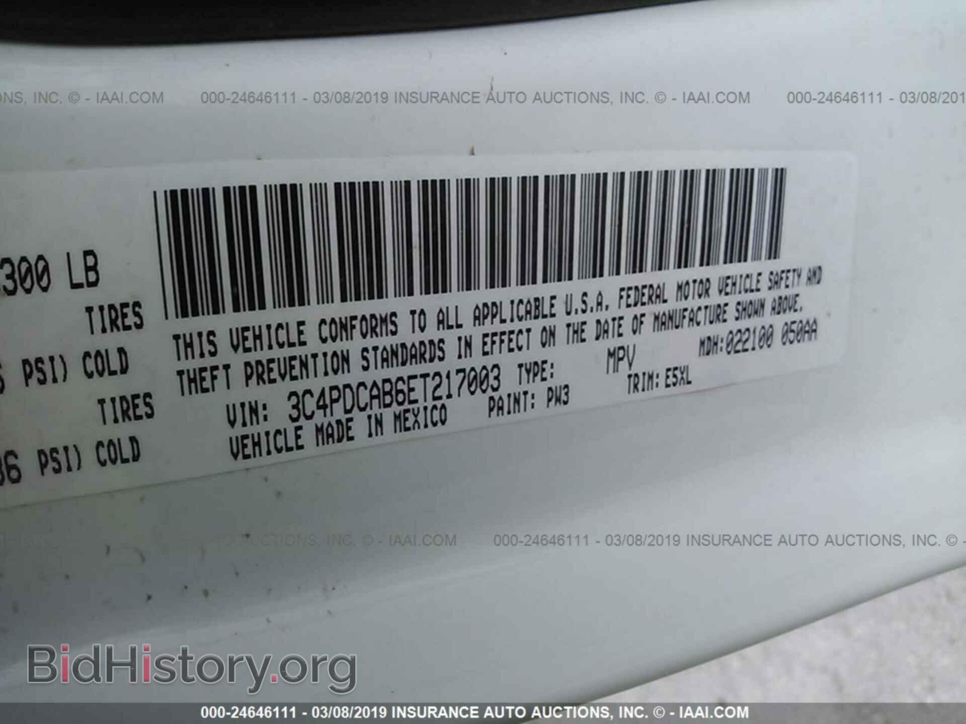2014 DODGE JOURNEY - VIN: 3C4PDCAB6ET217003 - Фото 9