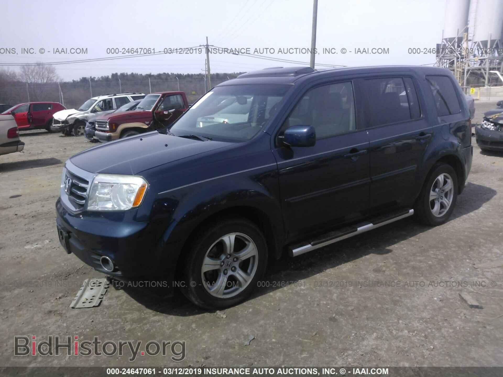 2012 HONDA PILOT - VIN: 5FNYF4H62CB002744 - Фото 2