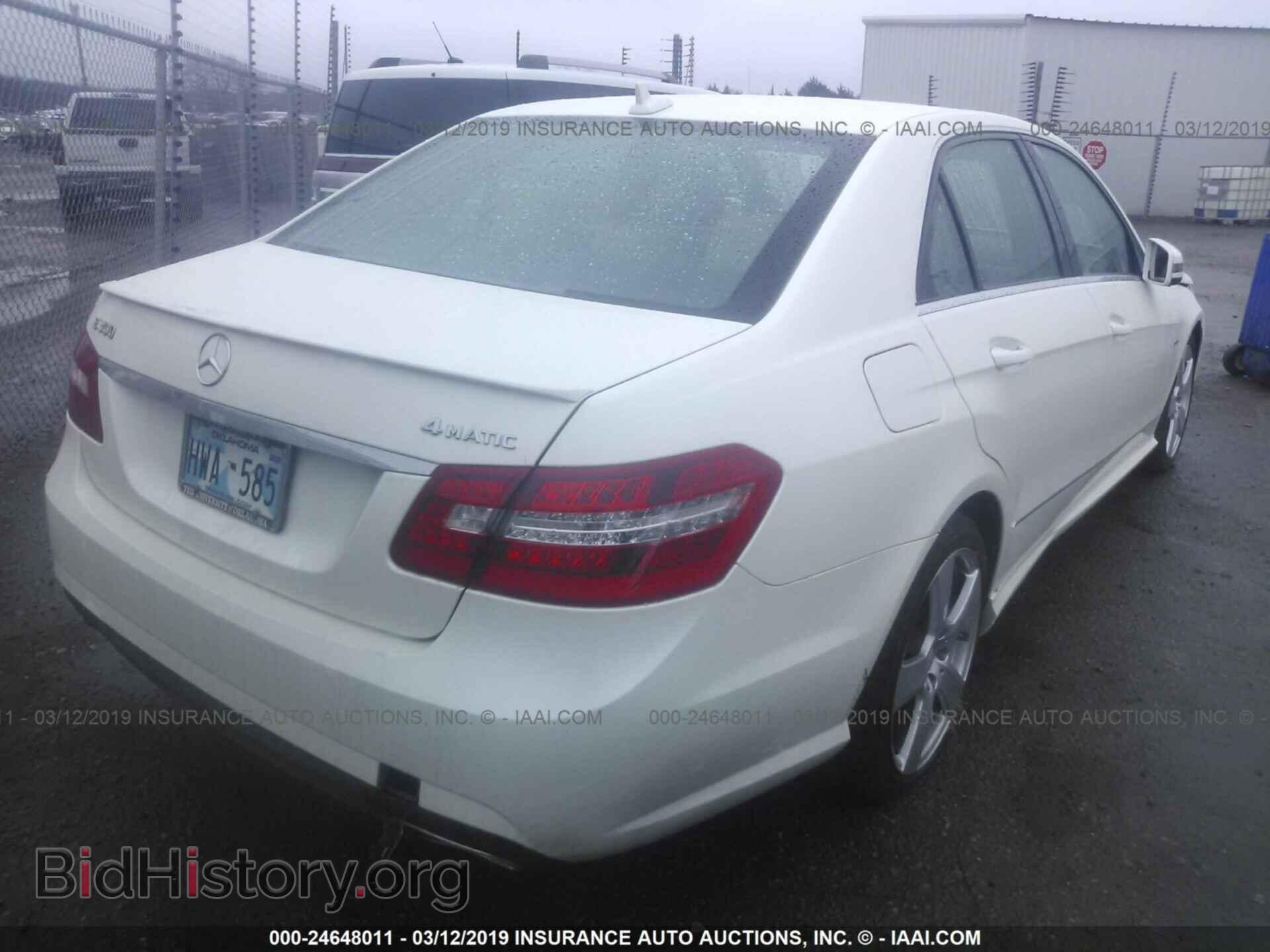 2012 MERCEDES-BENZ E - VIN: WDDHF8JB4CA618751 - Фото 4