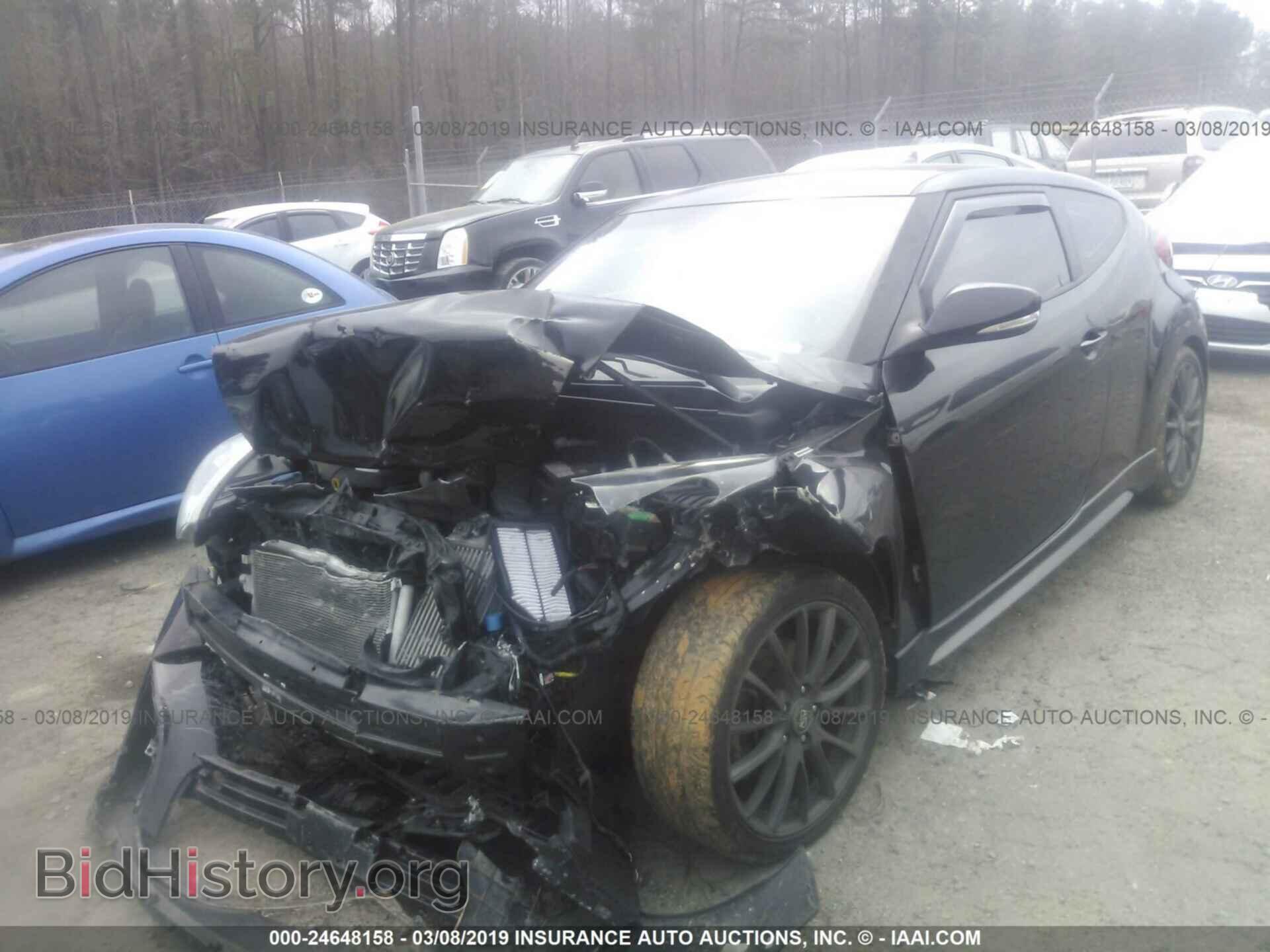 2014 HYUNDAI VELOSTER - VIN: KMHTC6AE3EU192818 - Фото 2