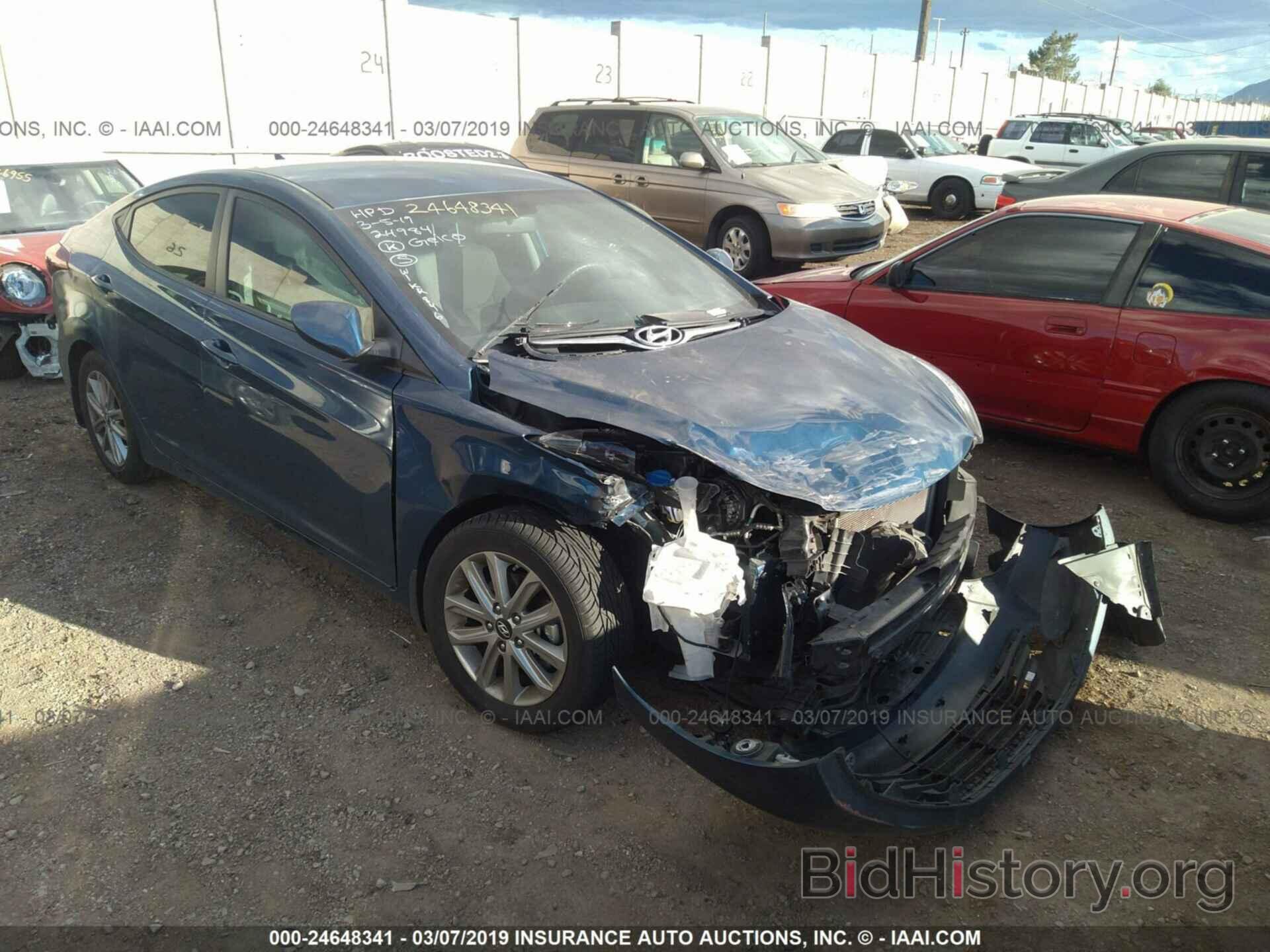 Photo KMHDH4AE5GU511553 - HYUNDAI ELANTRA 2016