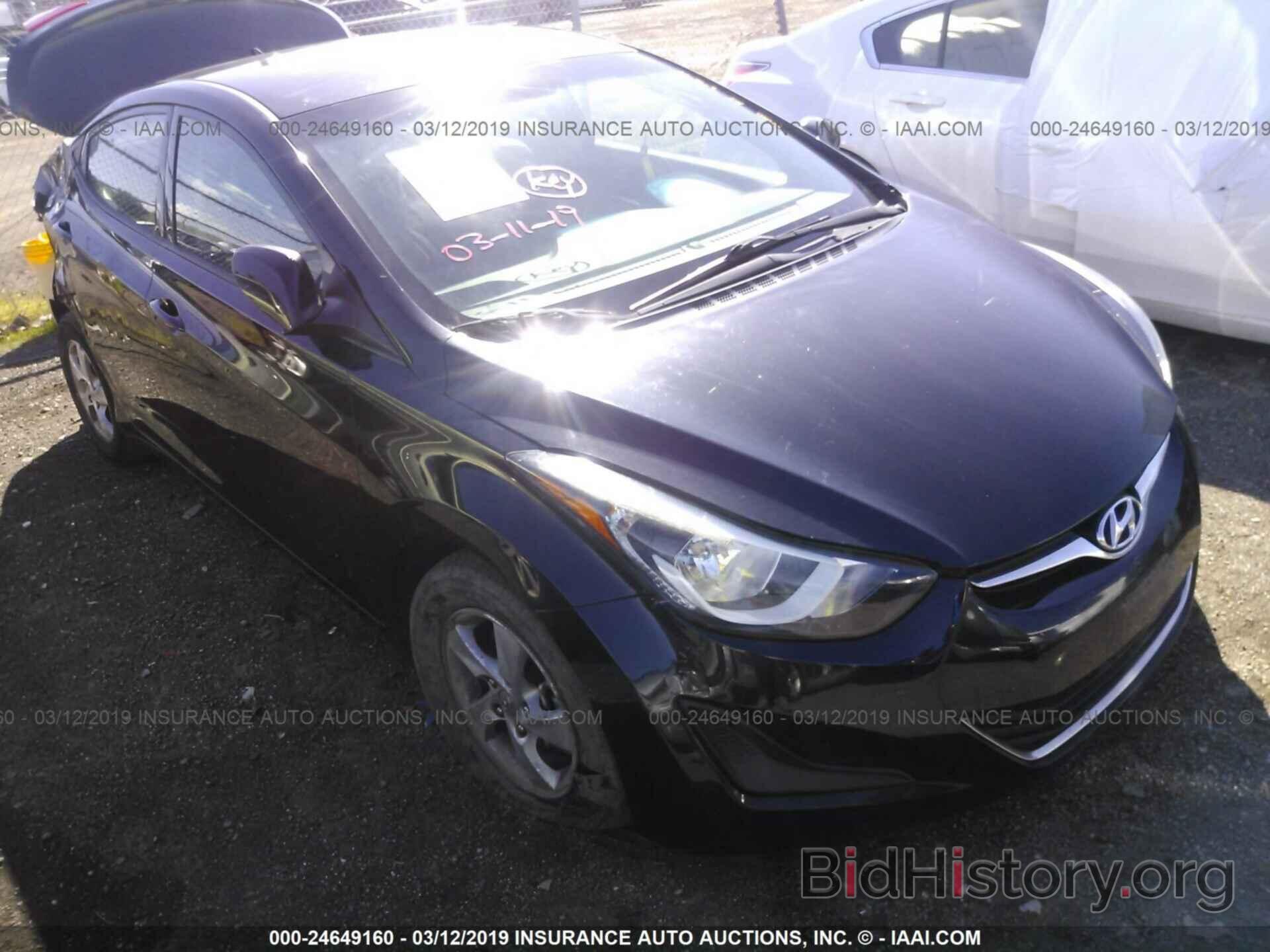 Photo 5NPDH4AEXEH489156 - HYUNDAI ELANTRA 2014