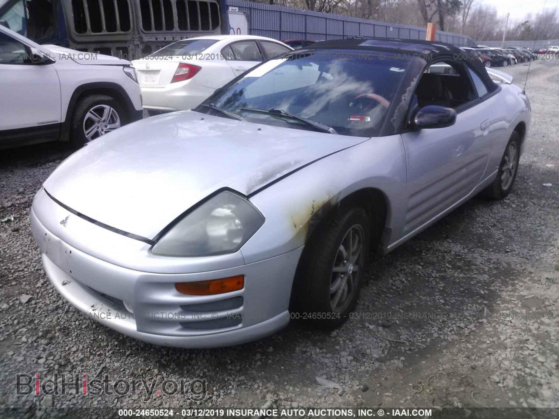 2002 MITSUBISHI ECLIPSE - VIN: 4A3AE45G62E060693 - Фото 2